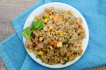 Fried rice on a plate