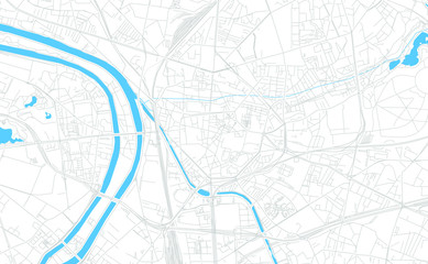 Fototapeta premium Saint-Denis, France bright vector map