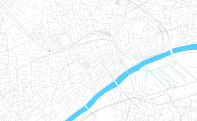 Argenteuil, France bright vector map