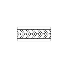 Obraz premium Bracelet color icon. Simple thin line, outline vector of boho icons for ui and ux, website or mobile application