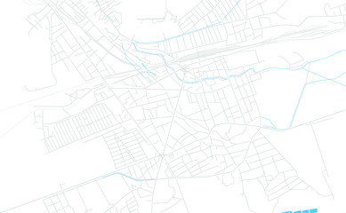 Khashuri, Georgia bright vector map