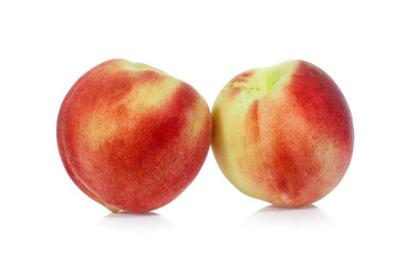 Peach isolated on white