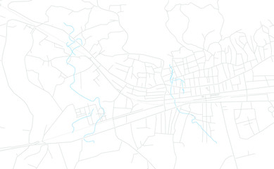 Senaki, Georgia bright vector map