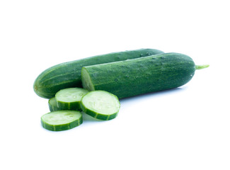 Cucumber  isolated on white background