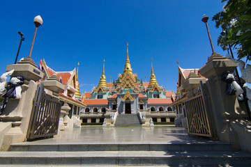 Wat thang sai is the temple at the top of mountain Thailand