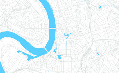 Dusseldorf, Germany bright vector map