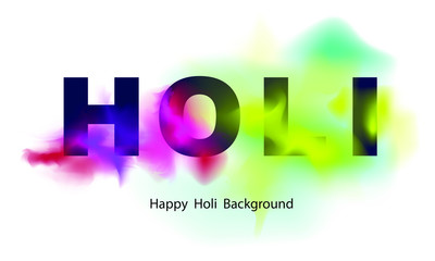 Happy holi for card design. Vector illustration.