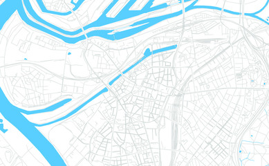 Duisburg, Germany bright vector map
