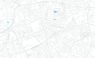 Bochum, Germany bright vector map