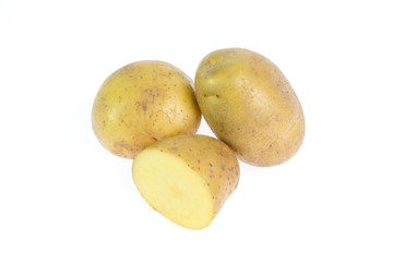 potato isolated on white