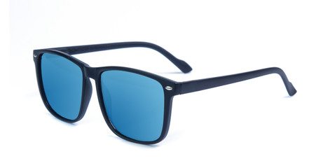 SUNGLASSES with Multicolor Mirror Lens isolated on white background