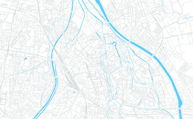 Augsburg, Germany bright vector map