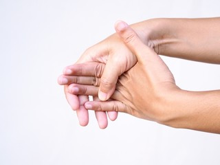 Body ache with sore hand and wrist pain and cramp or trigger finger.