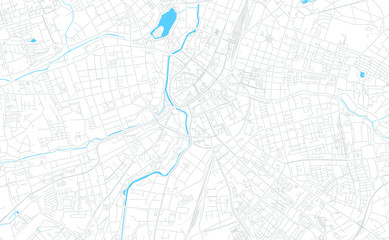 Chemnitz, Germany bright vector map