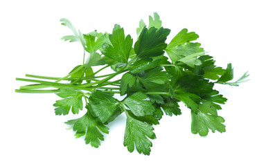 Parsley herb isolated on white background