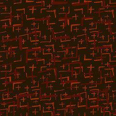 Tie Dye Japanese Geometric Simple Seamless Pattern. Geo Wabi Sabi Bohemian Kimono Print. Boho Tie Dye Folk Batik. Scribble Cartoon Doodle Craft Texture. Scribble Craft Doodle Seamless Collage