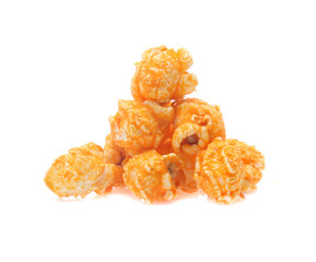 Popcorn isolated on white background