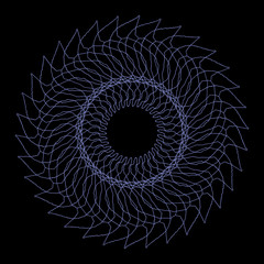 Wzór symetryczny spiralny  - obrazy, fototapety, plakaty