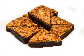 Biscotti di Natale fotografati su sfondo bianco.