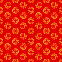 Fototapeta premium Seamless wallpaper pattern. fabric texture, background floral vector