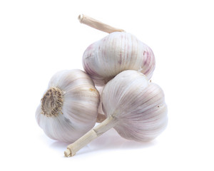 garlic isolated on white background