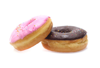 Donuts isolated on white background