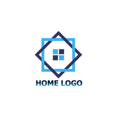 Abstract house logo vector icon isolated on the white background