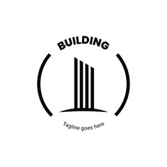 building logo like icon for business corporate, design template - vector illustration