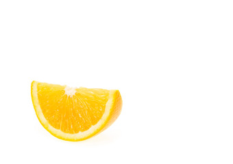 Copy space Orange fruit isolated on white background