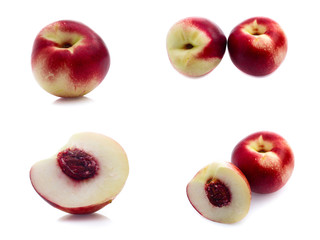 set of Peach isolated on white
