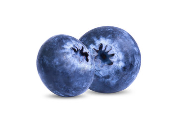 blueberry fruit isolated on white background