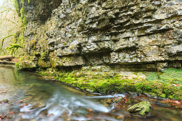 Fluss Gauchach in der Gauchachschlucht