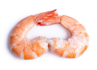 shrimp isolated on white background