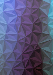 Abstract Low Polygon gradient Generative Art background illustration