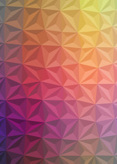 Abstract Low Polygon gradient Generative Art background illustration