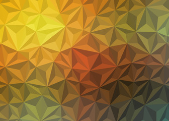 Abstract Low Polygon gradient Generative Art background illustration