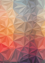 Abstract Low Polygon gradient Generative Art background illustration