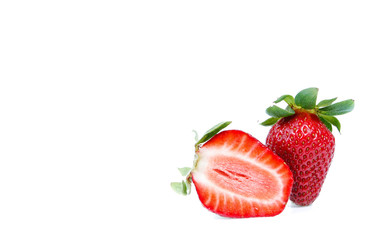 strawberry isolated on white