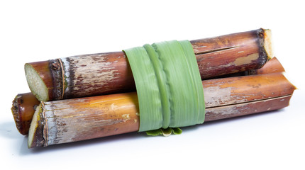 sugarcane isolated on white background clipping path