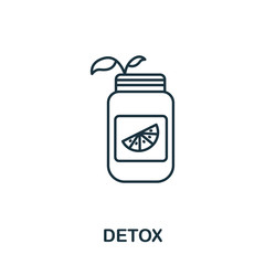Detox icon from makeup and beauty collection. Simple line element Detox symbol for templates, web design and infographics