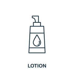 Lotion icon from makeup and beauty collection. Simple line element Lotion symbol for templates, web design and infographics