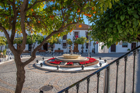 Benalmadena Pueblo, spain - old city at the mediterranian sea