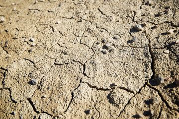 Drought land concept