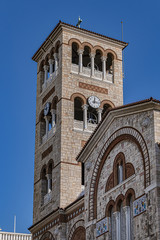 View of Neo-Byzantine Cathedral of Holy Trinity (