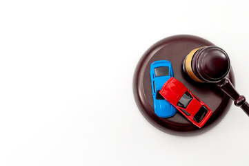 Insurance claim following a car accident settled in court and automobile safety legislation...
