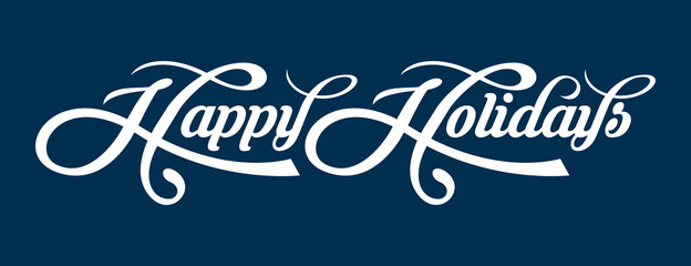 Happy Holidays text
