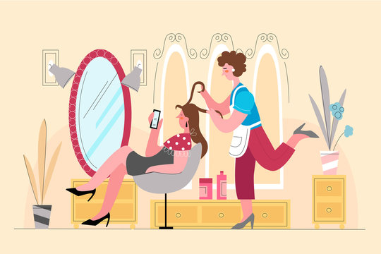 Hair Dresser Cartoon Images – Browse 20,631 Stock Photos, Vectors, and  Video | Adobe Stock