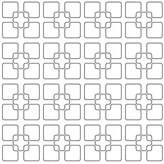 Seamless pattern with geometric forms