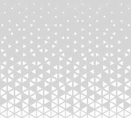 Vector Halftone abstract background. Monochrome triangle grid. Modern polygonal texture.