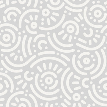 Light gray abstract seamless pattern. Fashion 80-90s. Hipster Memphis style.